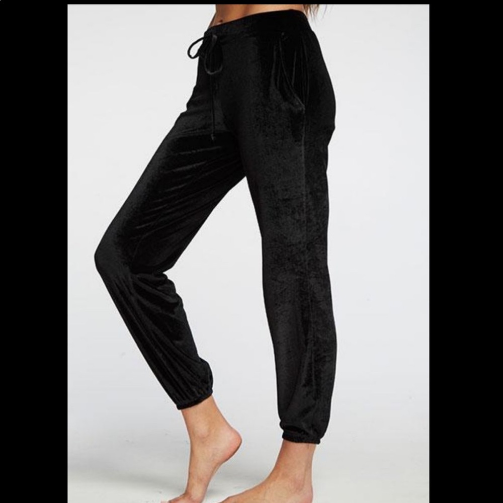 Black Velvet Jogger